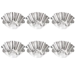 Tart Egg Cups Baking Cupcake Tins Stainless Steel Dish Pan Wrapper Molds Mould Mold Mini Cake Pans Sushi Dipping Metal Liner