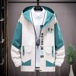 2021 Spring Men's Casual Jacket Male Fashion Hooded Streetwear Comfortable Slim Fit Male Clothing Pockets Coats Men