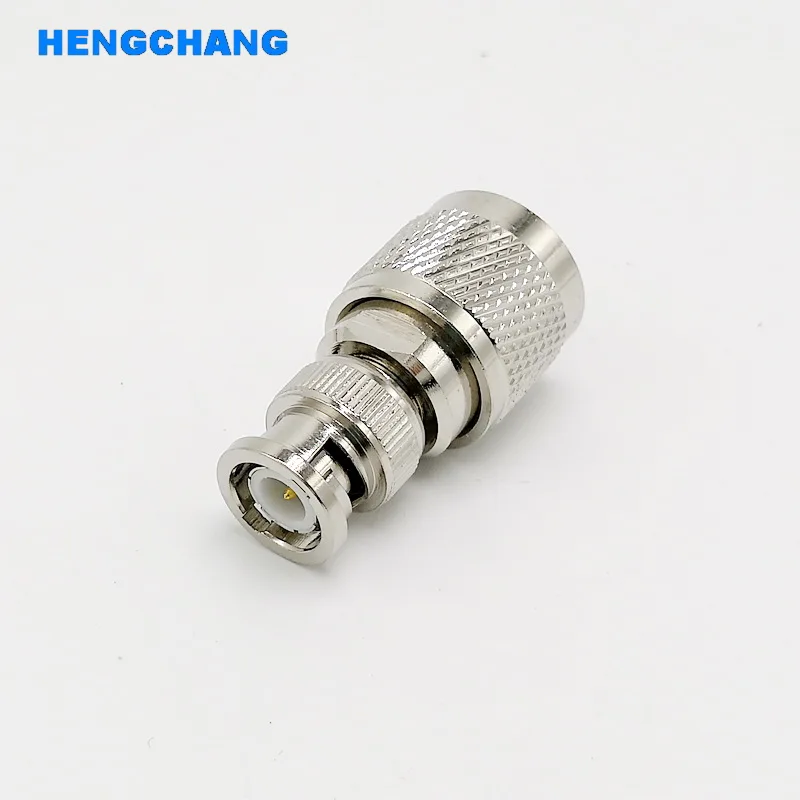 Conexão tipo n para adaptador bnc, conector coaxial rf macho n para bnc 1 peça