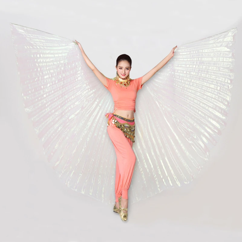 Belly Dance Isis Wings Belly Dance Accessory Bollywood Oriental Egypt Egyptian Wings Costume With Sticks Adult Women Gold