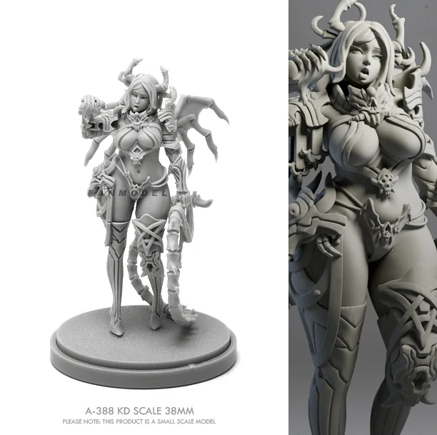 

38mm Resin model kits figure beauty colorless and self-assembled A-388