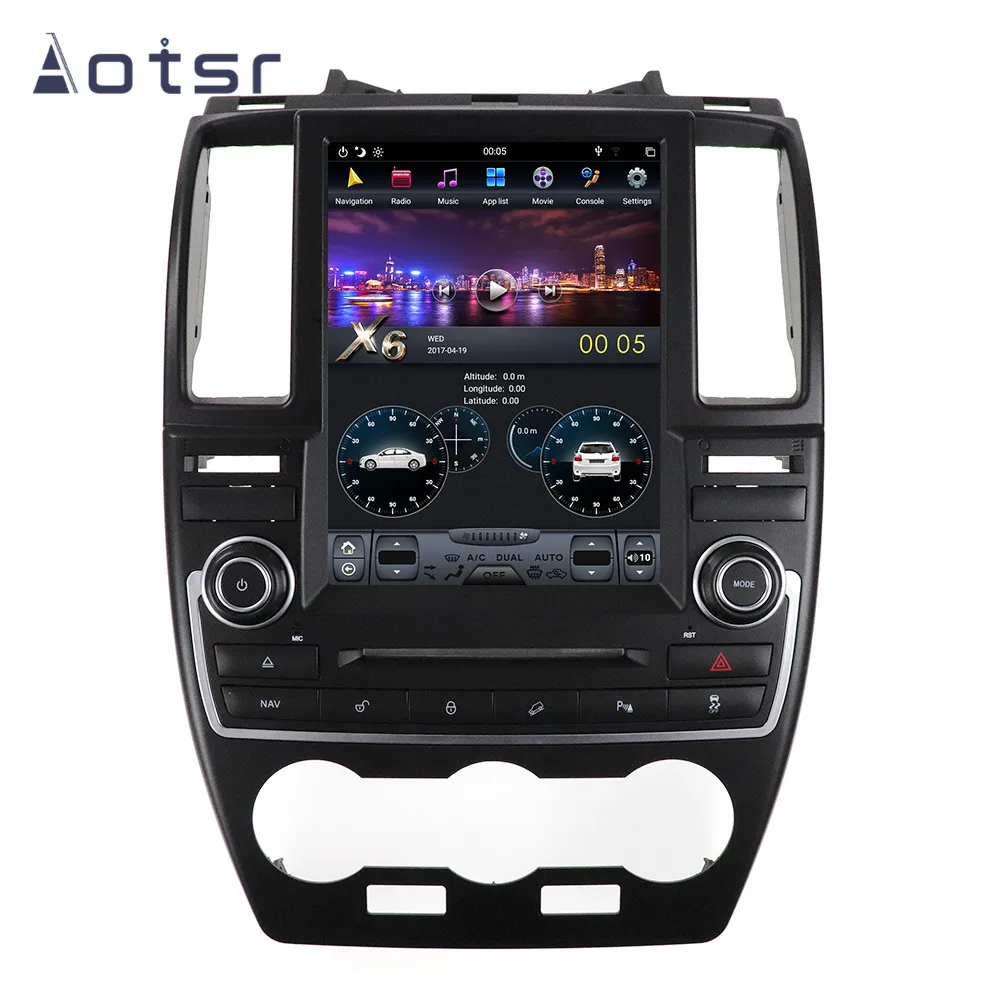 

AOTSR Tesla Style Android 9 PX6 Car Player For Land Rover Freelander 2 2007 - 2015 Car GPS Navigation DSP CarPlay Autostereo