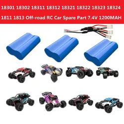 4WD Off-Road część zamienna do samochodu RC 7.4V1200MAH baterii dla 18301 18302 18311 18312 18321 18322 18323 18324 1811 1813/3TO linii RC samochodu