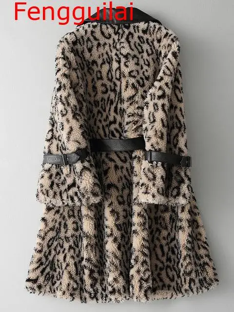 Winter luxurious Leopard faux fur coats jackets stand collar casual winderbreaker female thick fur outwear fake fur colthes