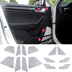 For Skoda Kodiaq 2017 2018 2019 2020  Car Audio Speaker Door Loudspeaker Trim Sticker Interior Trim Door Audio Speaker Cover