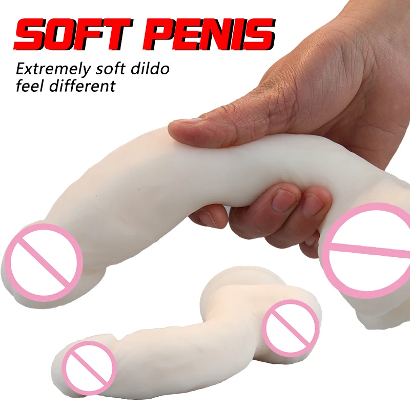 Super Soft Dildo with Suction Cup Female Masturbation toys Penis Skin Feeling Realistic Cock Soft Material for Oral Sex Female