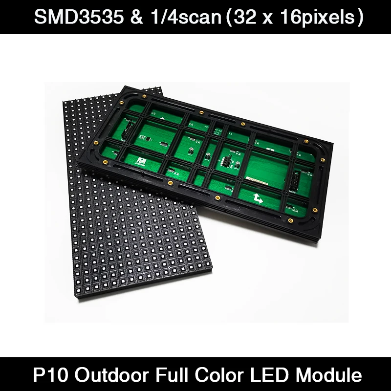 P10 Outdoor LED Display Module / Panel 320x160mm Hot Sale  Full Color RGB SMD 3 In 1 Billboard  1/4Scan 32 x 16pixels