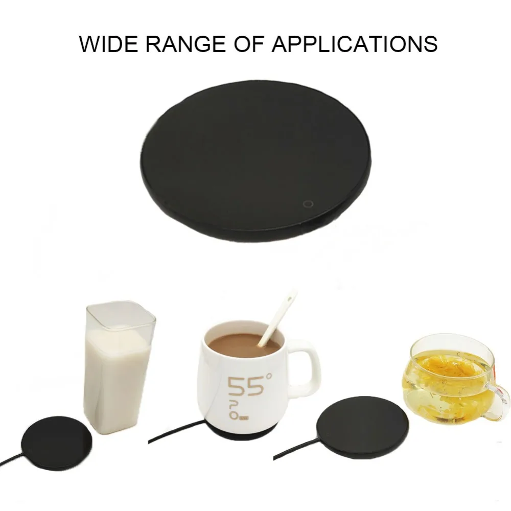 Heißer USB Elektrische Powered Tasse Wärmer Heizung Pad Heißer Platte Kaffee Tee Milch Becher Stecker Weiß Haushalt Büro Desktop Liefert – Detail 6