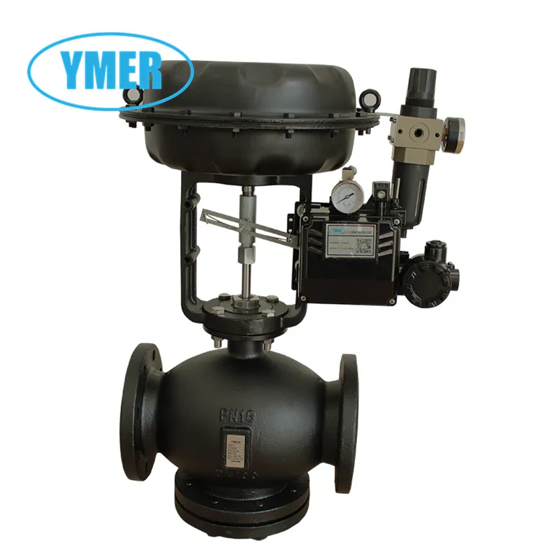 Pneumatic Flange Regulating Valve, High Temperature Steam Three-way Valve