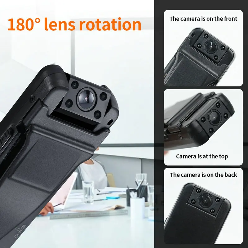 Vandlion A8 Small Body Mounted Camera HD Car DVR Video Recording IR Night Vision Back Clip Magnetic Mini Camcorders Sports DV