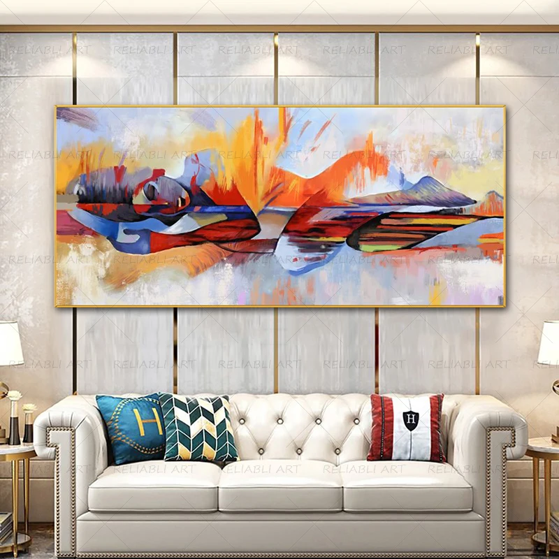 Abstract Sexy Woman Buddha Lying Painting Canvas Prints Portrait Posters Wall Picture For Living Room Modern Home Decoration