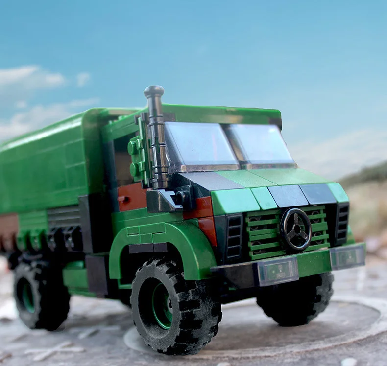 Deutschland Moderner Militär-Benz Unimog LKW ORV Batisbricks Baustein-Set LKW 2t GL Fahrzeug Modellbausatz Spielzeug für Geschenke – Detail 7