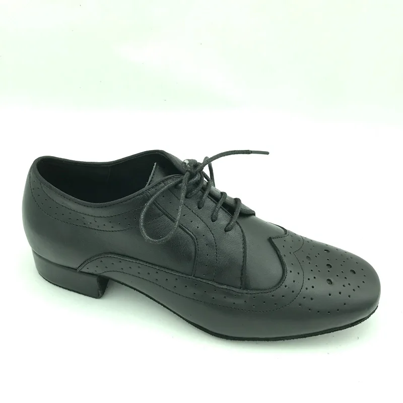 Professional & comfortable Mens ballroom dance shoes salsa shoes tango shoes in cow leather 8805