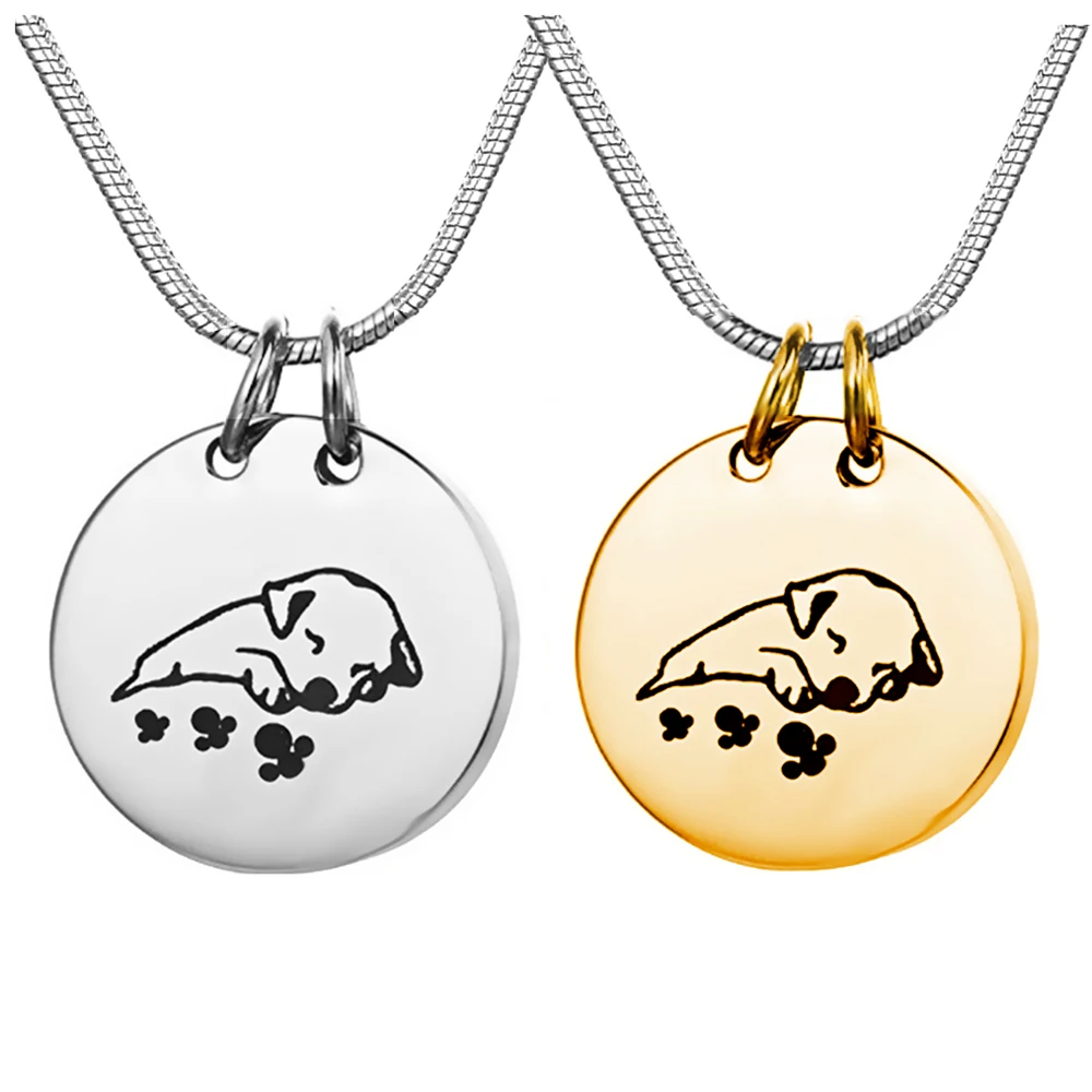 Stainless Steel Urns Pets Dog Cremation Ashes Necklace Pendant Keepsake Memorials Locket