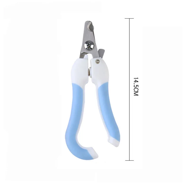 Pet Nail Clippers Dog Cat Stainless Steel TPR and EVA Plastic Cement Labor-Saving cut Nail Convenient Beauty Cleaning Supplies