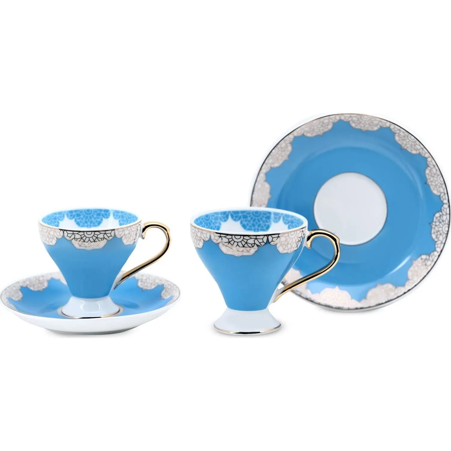 DOLBOVI Cooker 12 Piece 6 Personality Pattern Blue coffee cup Pad CKR2493 mug кружка coffee cup cup