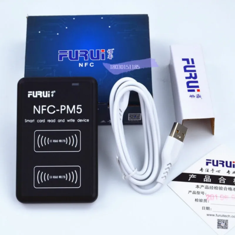 NFC-PM5 rfid nfc copiadora ic id leitor escritor duplicador versão em inglês função de decodificação completa cartões inteligentes & tags