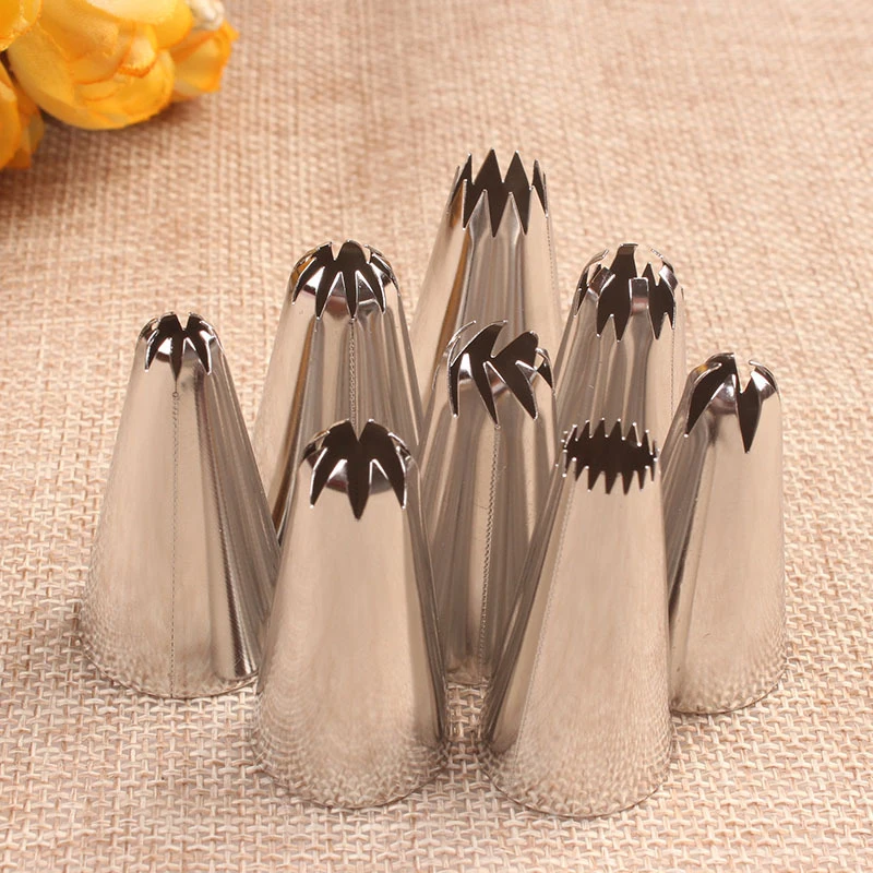 8-Piece Set Of Decorating Nozzles, Baking Cake Cream Tool Decorating Nozzle Set
