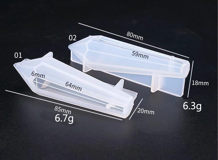 Quartz Shard Crystal Silicone Mold Point Mould Epoxy Resin UV Resin Craft Supplies UV Resin Epoxy Mold DIY Jewelry Pendant