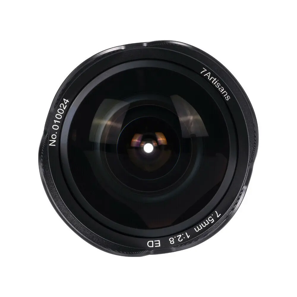 7artisans 7,5mm F2.8 Ver.II lente ojo de pez Manual para Sony E mount A7 A7II/para fuji XF/para montaje Nikon Z/para montaje Macro 4/3