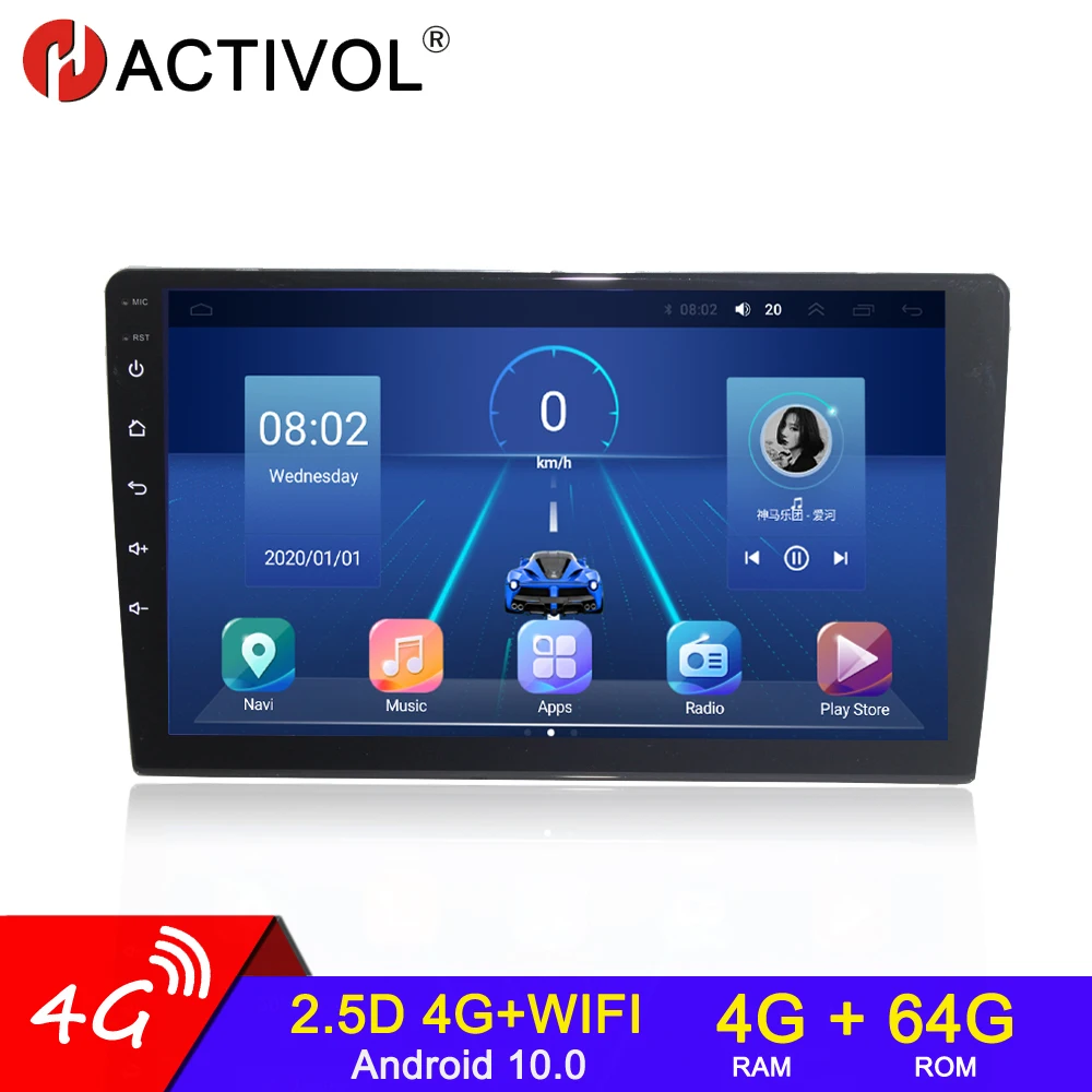 

4G+64G Android 10 2 DIN Car Radio for 9" 10.1" universal car radio auto vehicle car audio 2 din car accessory radio bluetooth