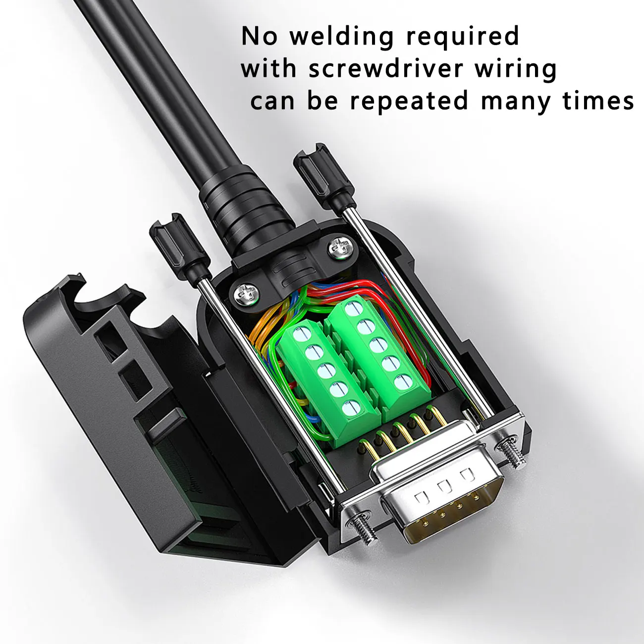 DB9 connector  RS232 Male Female D-SUB 9PIN  RS485 Breakout TerminalsSolderless COM Connectors