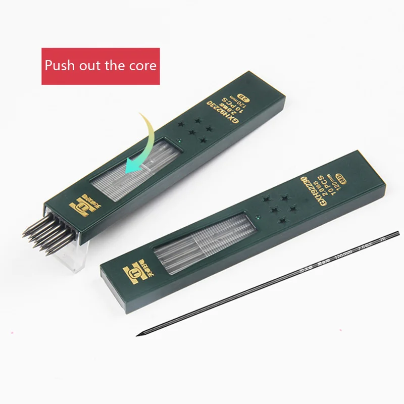 10 Cái/hộp 2.0 Mm Tự Động Ruột Bút Chì Core 2B/HB Cơ Bút Chì Thay Thế Đổ Lại Nghệ Thuật Thiết Kế Bản Vẽ Tranh Phác Thảo nguồn Cung Cấp