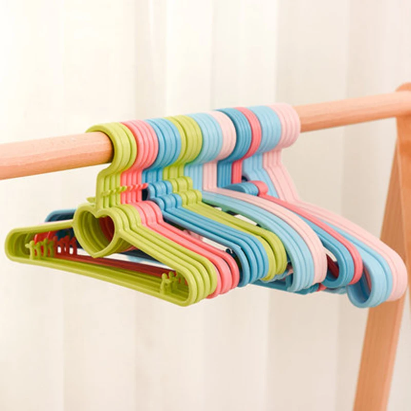 20 pcs/lot Kids Clothes Hangers Cute Baby Hanger Small Coat Support for Children Infants Newborn Baby Suits Rack