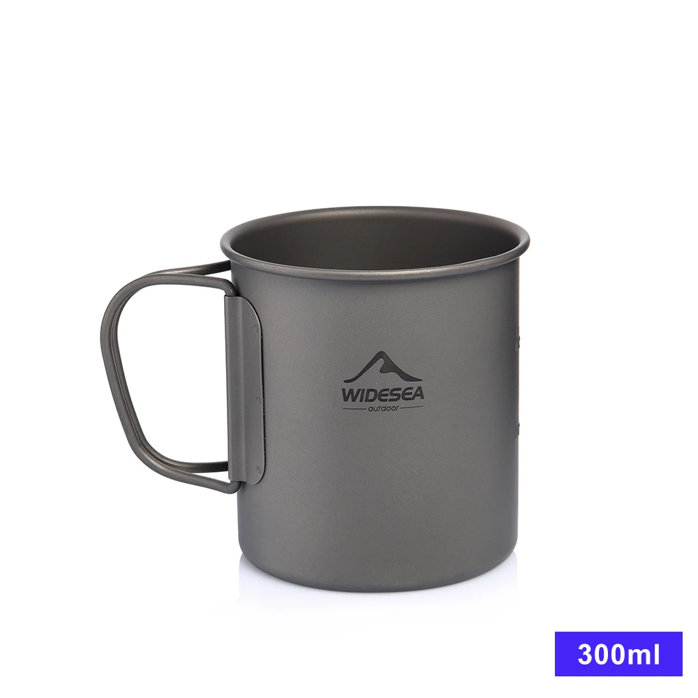Widesea Campingbecher, Titanbecher, Touristengeschirr, Picknick-Utensilien, Outdoor-Küchenausrüstung, Reise-Kochset, Kochgeschirr, Wandern 10