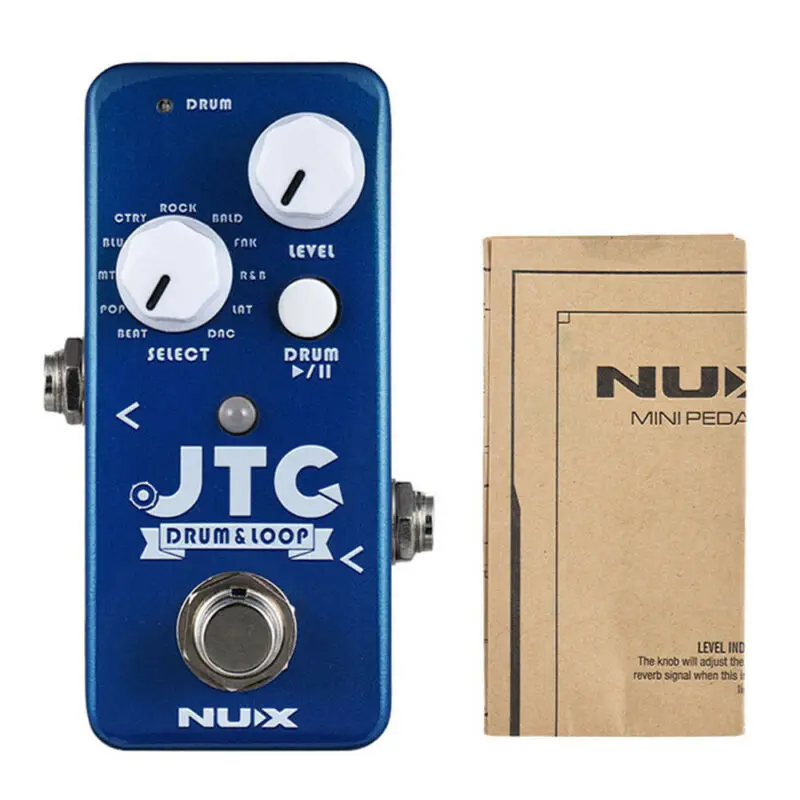 Nux Ndl-2 Jtc Pedal Loop Station for Electric Guitar Pedal 6 Min Looper Recording 11 Drum Musical Instrument Guitar Parts