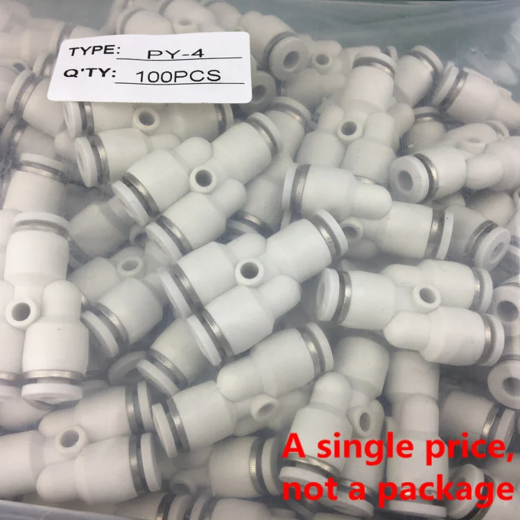 PY4 PY6 PY8 PY10 PY12 PY16 YIYUN Pneumatic Y-Type Connector Joint Fittings