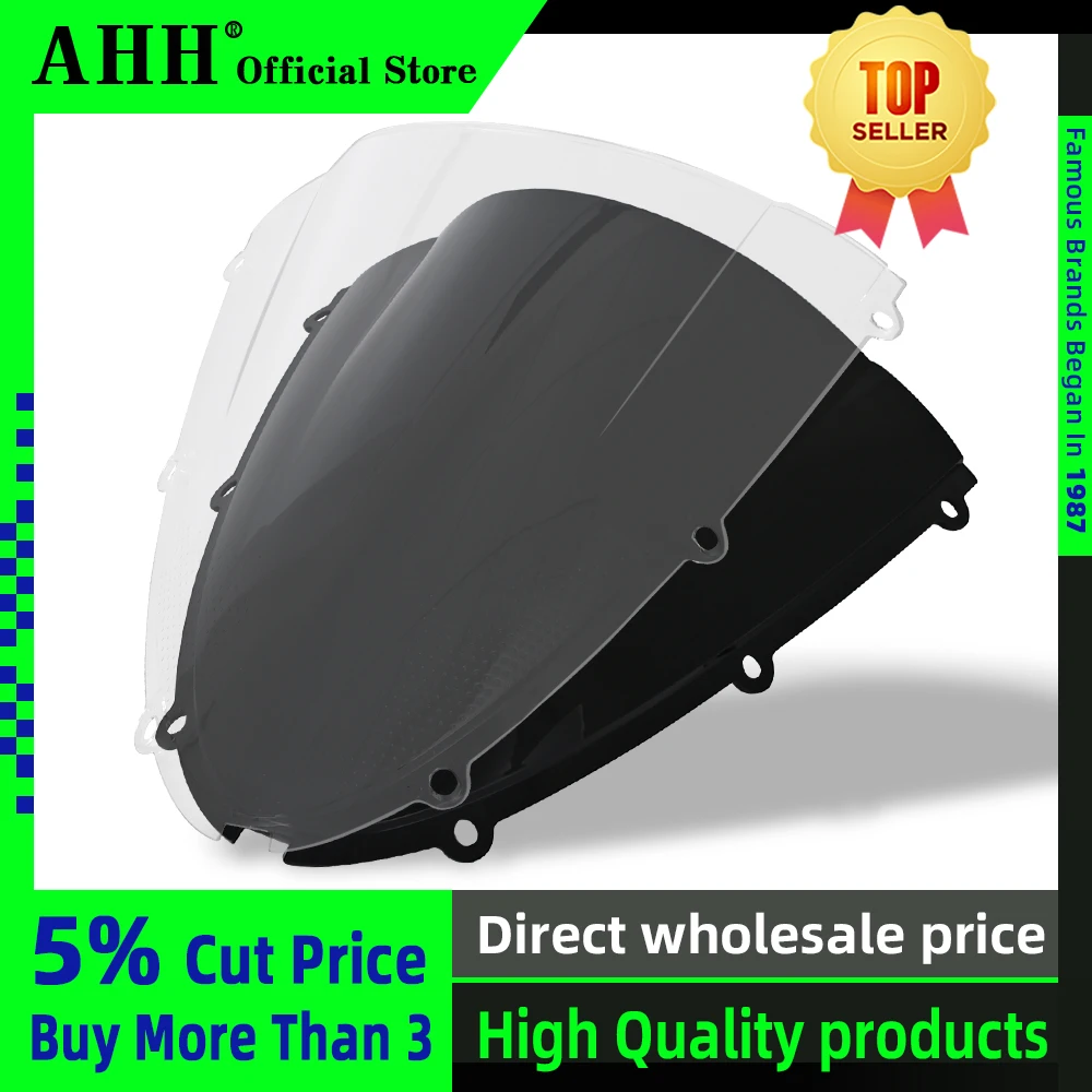 

AHH Motorcycle Windshield Spoiler Windscreen shroud Fairing Wind Deflector For KAWASAKI ZX6R 2005 2006 2007 2008 ZX 6R ZX-6R