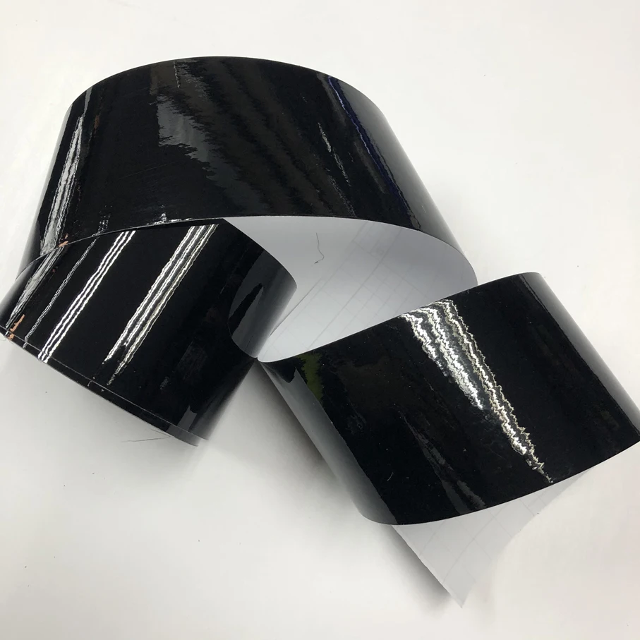 10cm/15cmx200/300/500cm Classic Glossy Black Vinyl Film Matte Car Wrap Foil With Air Release Adhesive Car Sticker Decal