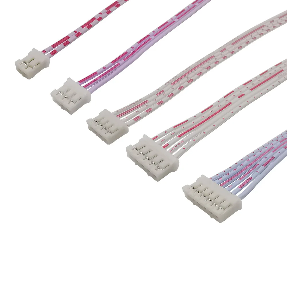 10 szt. JST ph2. 0 2.0mm 2P 3P 4P 5P 6P 7P 8P 9P 10-pinowa wtyczka żeńska złącze przewodu kablowego pojedyncza/podwójna głowica 26AWG 20CM — zdjęcie 5