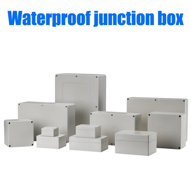 Electrical Junction Box DIY Outdoor Electric Box Project Box ABS Waterproof Plastic Shell Monitoring Power Box Plastic Case