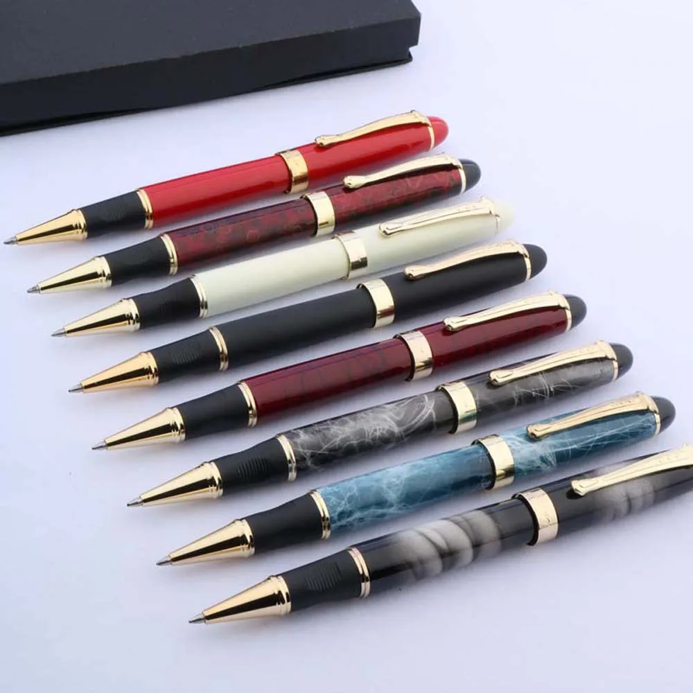 

Jinhao 450 Rollerball Pen metal color gift golden White with Black 0.5MM Stationery Office school supplies