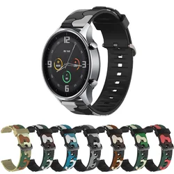 For Xiaomi Watch Color 2 Strap 22mm Silicone Camouflage Sport Bracelet For Xiaomi Watch 2 Pro/S2 42mm 46mm/S3/S1 Active/Pro Band