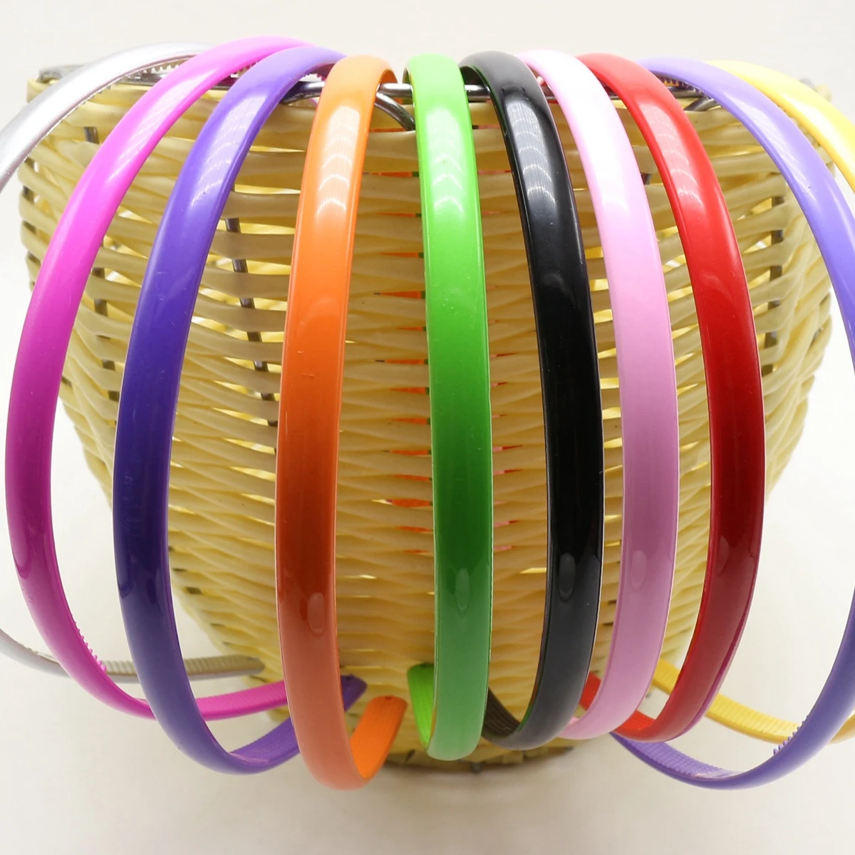 10 Mixed Bubblegum Color Plastic Headband Hair Band 8mm With Teeth  High quality in EU and US quality standard