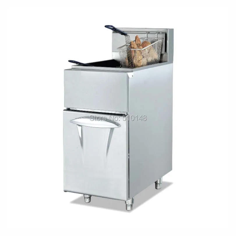 PKJG-GF23G Vertical Gas Temperture-controlled Fryer Three Tubes for Commercial Kitchen