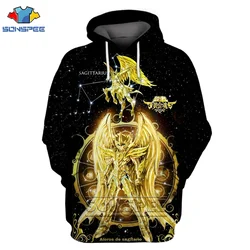 SONSPEE Saint Seiya Harajuku Anime Unisex 3D Print Clothes Men Hoodies Oversize 7XL Cap Hoodies Sweatshirt Women jumper Pullover