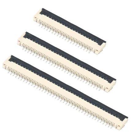 FPC FFC Flip cover Connector 1.0mm Flat Cable PCB Connectors SMT ZIF 4 6 8 10 12 14 15 16 18 20 22 24 26 28 30 32 36 40-60Pin