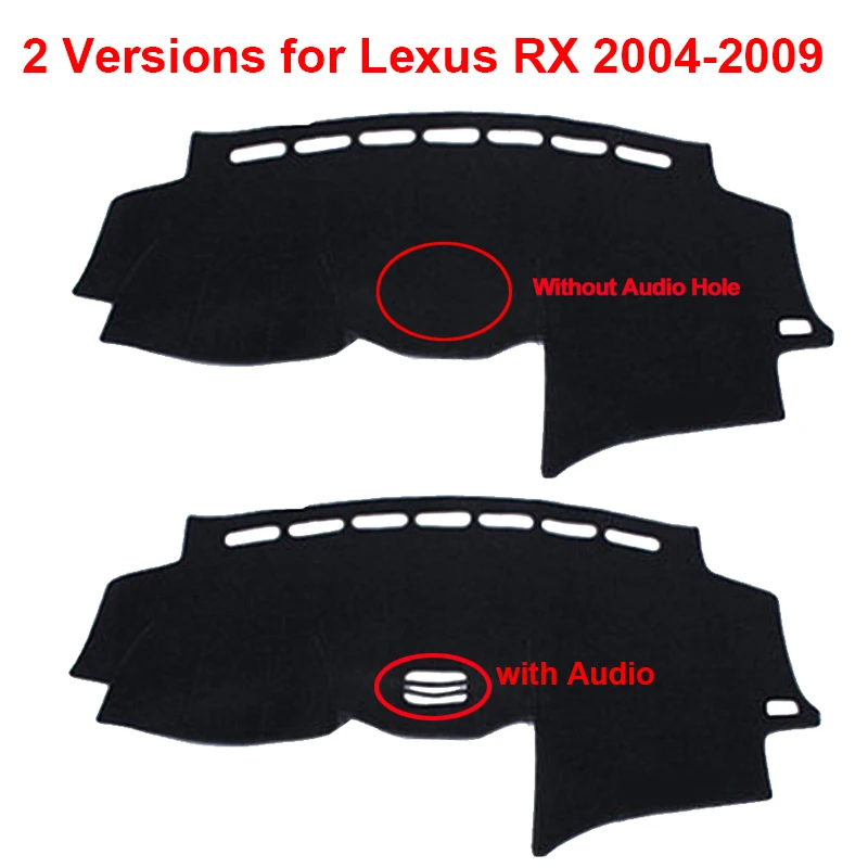 Car Inner Dashboard Cover Dash Mat For Lexus RX RX300 RX330 RX350 2004 - 2009 LHD RHD Car Styling Rug Carpet Cape Cushion 2008