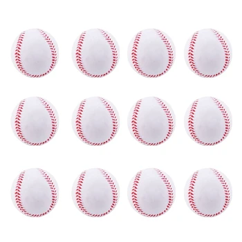 12แพ็คเบสบอลโฟมซอฟท์บอล9นิ้วผู้ใหญ่การฝึกอบรมกีฬาBattingสำหรับเกมPitchingจับการฝึกอบรม