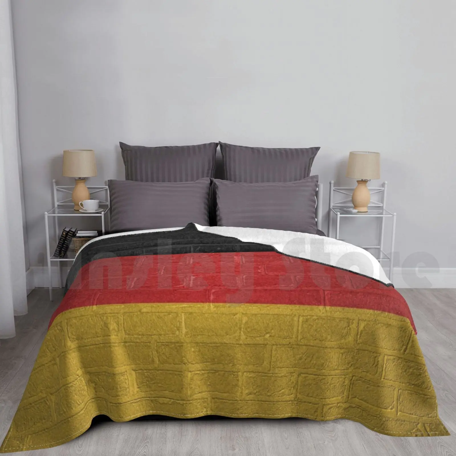 Flag Of Germany Blanket For Sofa Bed Travel Flag Sign Symbol Nation Patriotism Pride Country State Germany