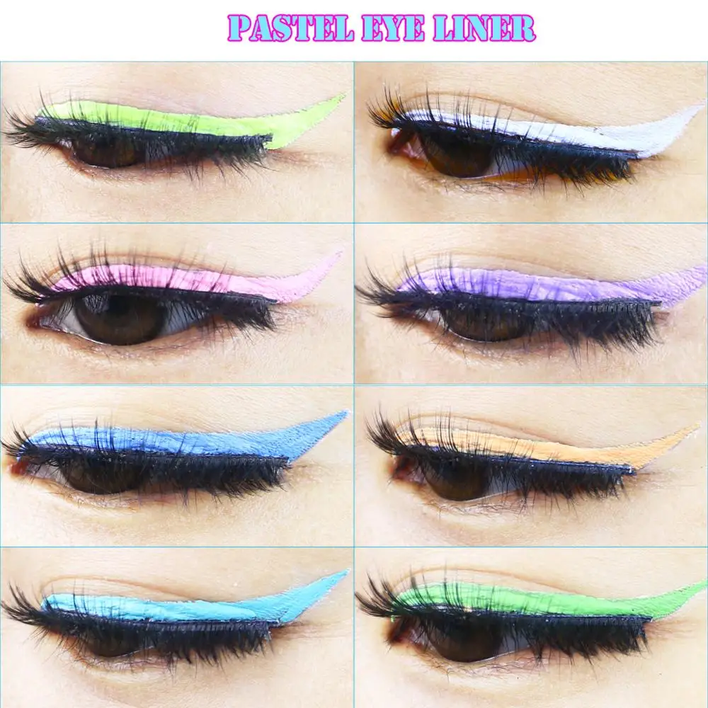 Bowitzki Wasser aktiv fluor zierende Eyeliner Salbe Make-up Pastell UV Glow Kuchen Farbe Gesicht Körperfarbe 3g