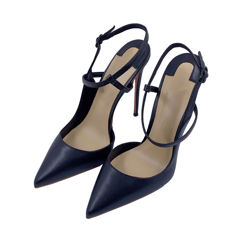 New Arrival Summer Autumn Pointy Tow X-Cross Slingback Elegant Women High Heels Sandals Shoes