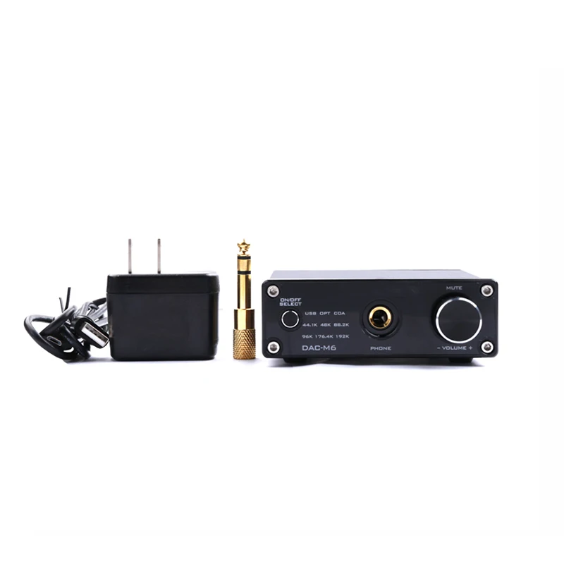 HIFI decoder audio converter DAC-M6 decoding amp all-in-one DAC fever USB sound card HIFI desktop headphone amplifier