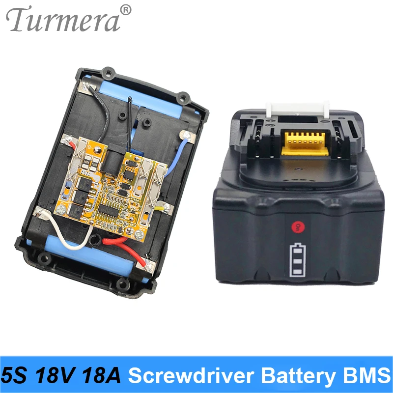 5S 18V 21V 18A 18650 bateria litowa BMS 18V śrubokręt bateria Shura ładowarka płyta ochronna dla makiita dewelt śrubokręt