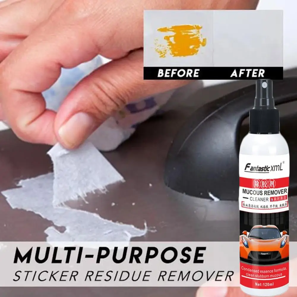 Sticky Residue Remover Car Window Film Adhesive Remover Sticker Cleaning Spray Glue Remover Cleaning Agent Cleaning Products