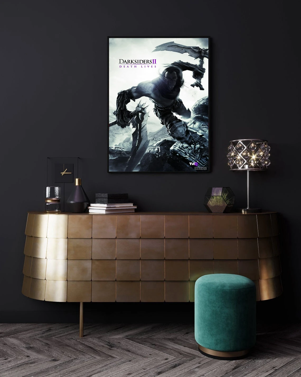 Darksiders II Death Lives Video Game Poster Canvas Print Home Wall Painting Decoration (No Frame)